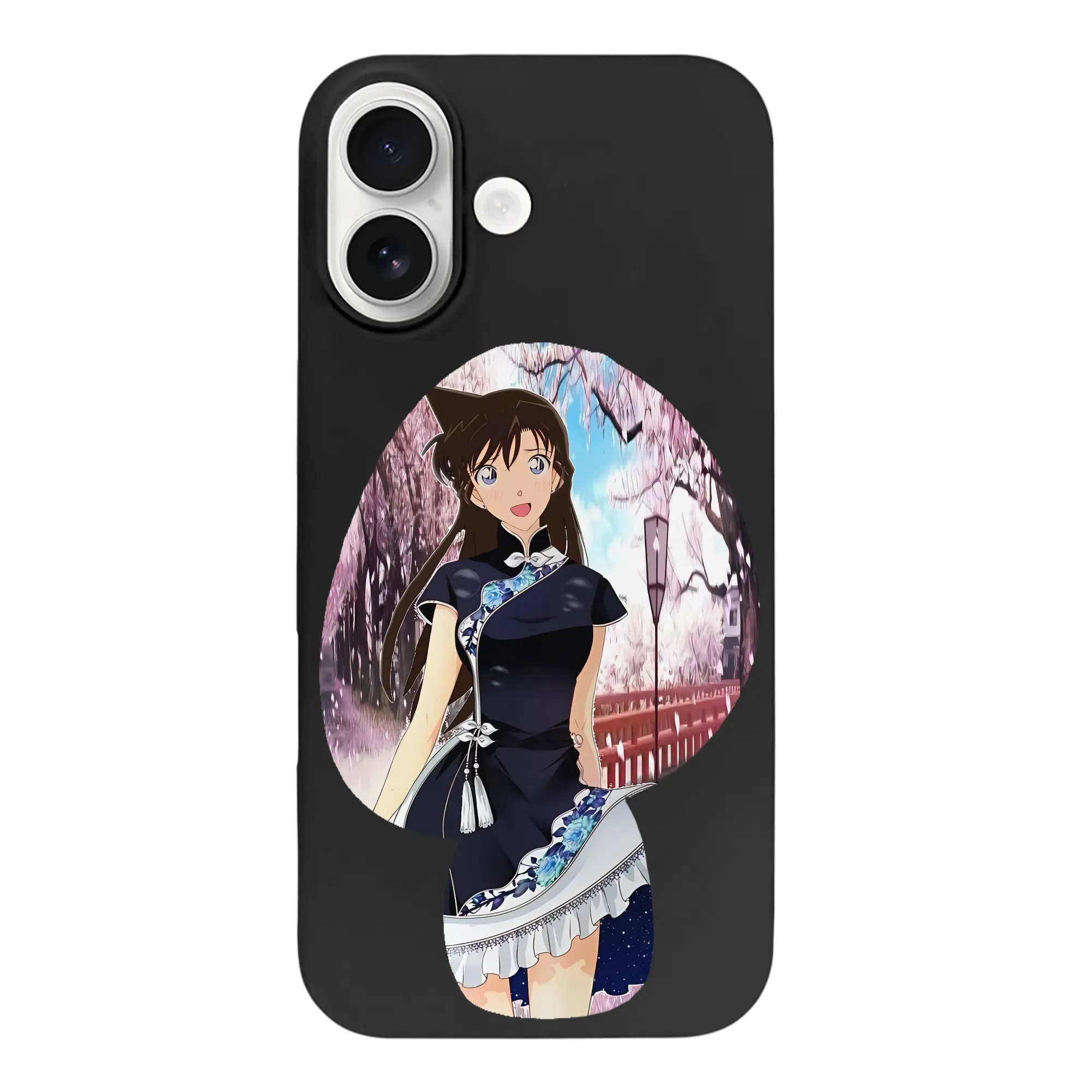 名探偵コナン グッズ 毛利 蘭 - iPhone 17 シリーズ シリコンケース 薄型 耐衝撃 指紋防止 ソフトタッチカバー 精密フィット 傷防止 保護ケース iPhone 17/17 Air/17 Pro/17 Pro Max 対応